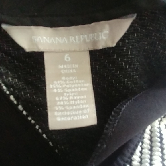 3/4 Sleeve Knit LS combo Black and White Dress - Picture 4 of 4